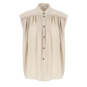 Philosophy Di Lorenzo Serafini Beige Cotton Blend Shirt - NWT